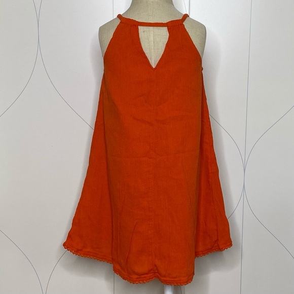 Old Navy linen tulip dress hot tamale 4t - Picture 2 of 4